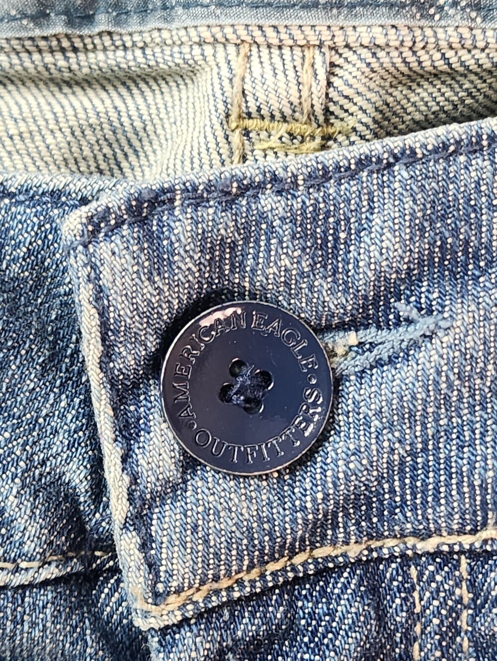 American Eagle Outfitters Vintage Y2k Jeans Wideleg Flair Low Rise Women Size 10 - Picture 7 of 14